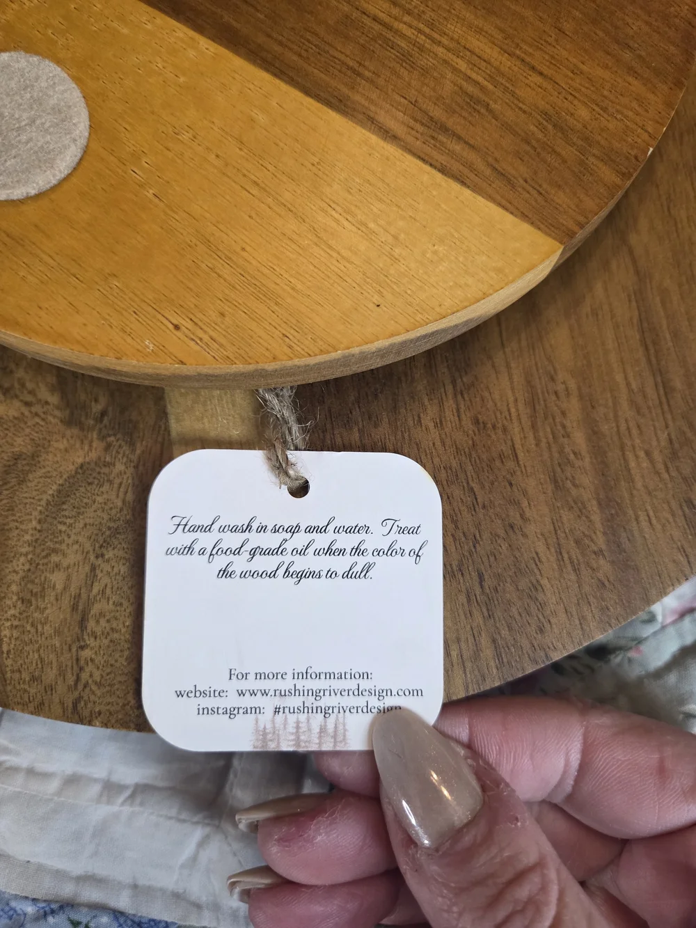 Handmade Resin and Wood Decorative Lazy Susan